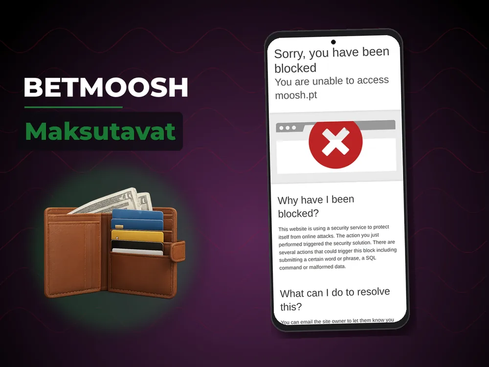 Betmoosh - Maksutavat